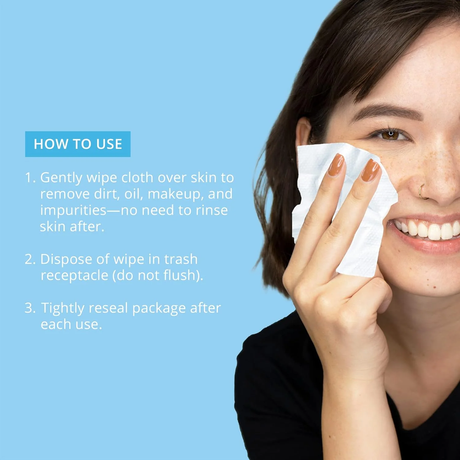 Olive + Enzyme Makeup Removing  Cleansing Cloths - Limited Time Offer - Image 5